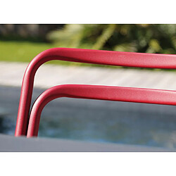 Avis Proloisirs Chaise en aluminium Eos rouge.