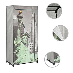 vidaXL Garde-robe New York 75x45x160 cm Tissu