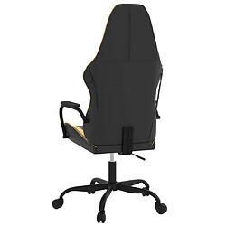 Acheter vidaXL Chaise de jeu de massage Noir et doré Similicuir