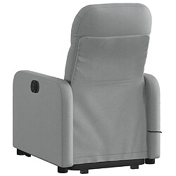 Avis vidaXL Fauteuil de massage inclinable Gris clair Tissu