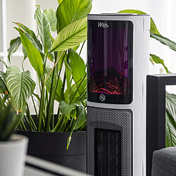 Radiateur soufflant céramique 2000W avec effet flamme - Warm Tech pas cher