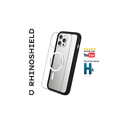 RhinoShield Coque Compatible avec [iPhone 15 Plus] SolidSuit Compatible avec Magsafe - Coque Fine avec Technologie d'absorption des Chocs et Finition Premium Mate - Noir