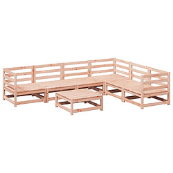 vidaXL Salon de jardin 7 pcs bois massif sapin de douglas