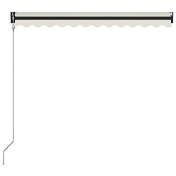 Acheter Maison Chic Store banne | Auvent rétractable de porte | Marquise Brise-soleil et capteur de vent LED 300x250 cm Crème -GKD41727