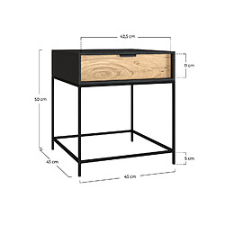 Rendez Vous Deco Table de chevet Jakson