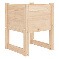 Avis vidaXL Jardinières 2 pcs 40x40x52,5 cm Bois massif de pin