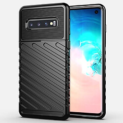 Wewoo Coque Souple Étui en TPU antichoc Thunderbolt pour Galaxy S10 noir