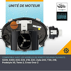 Moteur pour robot dolphin s200, s300, e30 etc... Voir liste - 9995387-assy - DOLPHIN