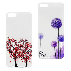 Universal Étui lumineux pour iPhone Tree Flowers Bling Cover Protective Phone Shell pas cher