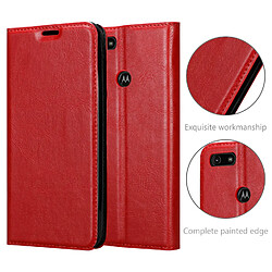 Cadorabo Coque Motorola MOTO E6 PLAY Etui en Rouge pas cher