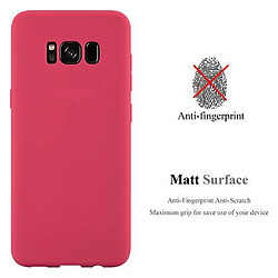 Avis Cadorabo Coque Samsung Galaxy S8 Etui en Rouge