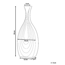 Avis Beliani Vase décoratif THAPSUS Céramique 39 cm Noir