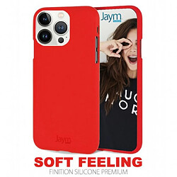 Jaym Coque pour Apple iPhone 14 Premium Soft Feeling Rouge