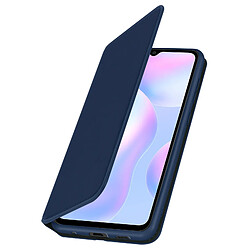 Avizar Housse Xiaomi Redmi 9A Étui Folio Portefeuille Fonction Support bleu nuit