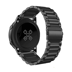 Avizar Bracelet Galaxy Watch Active2 40mm Maillons en Acier Fermoir papillon Noir