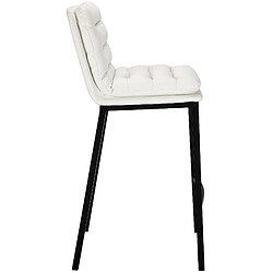 Avis Non Tabouret de bar Dundalk simili cuir noir