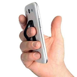 Wewoo Support Holder noir pour iPhone, Galaxy, Sony, Lenovo, HTC, et autres Smartphones Porte-téléphone Finger Grip, pas cher