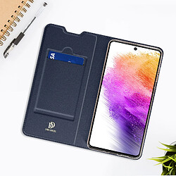 Avis Housse Samsung Galaxy A73 5G Porte-carte Fonction Support Dux Ducis bleu nuit