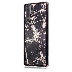 Coque en TPU motif marbre or rose imd noir pour votre Huawei P30 Pro