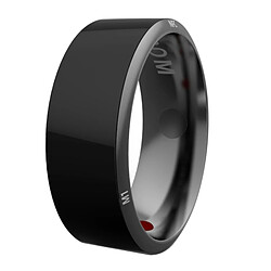 Wewoo Bague connectée intelligente en verre métallique, imperméable à l'eau et à la poussière, traqueur de santé, partage sans fil, périmètre intérieur: 57.1mm