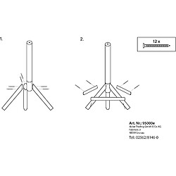 Acheter dobar 95000e Solide Support de Maison pour Oiseaux ou mangeoire, Support tripode de Maison pour Oiseaux, Marron