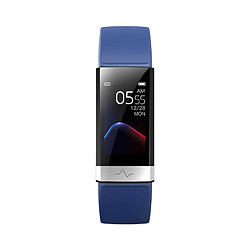 Wewoo Bracelet connecté V19 Smartwatch avec écran IPS de 1,14 poucesrappel des appels de soutien / surveillance de la fréquence cardiaque / de la pression artérielle / du sommeil bleu