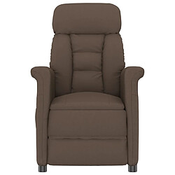 Avis vidaXL Fauteuil de massage électrique Marron Similicuir daim