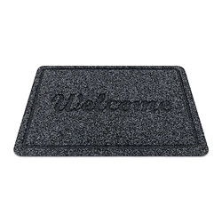 RUGSX Doormate anti-deslizamento WELCOME 2098 exterior, interior em - anthracite 40x60 cm