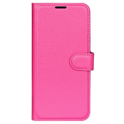 Etui en PU texture litchi, fermeture aimantée avec support rose pour votre Xiaomi Redmi Note 11 4G (Qualcomm)/Redmi Note 11S 4G