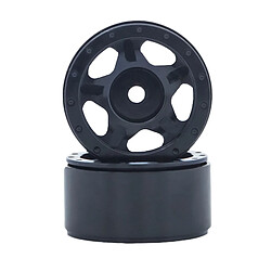 Moyeux De Jante Pour Pêne Dormant Axial SCX24 C10 JLU B-17 RC Rock Crawler Noir