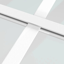 Acheter vidaXL Porte coulissante Verre ESG et aluminium 90x205 cm Blanc