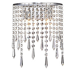 SPRING Applique Contemporaine Chrome, Cristal Suspendu