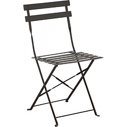 Avis ALIZÉ Chaises pliantes en acier Cuba (Lot de 2) gris.