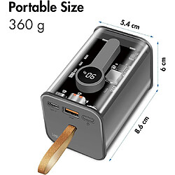 SANAG Pa0307 Pack De Piles Rechargeables 20000 Mah Li-Ion Transparent pas cher