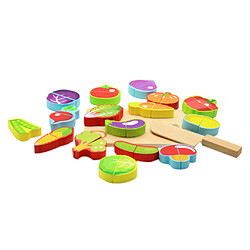 Kid Cuisine Jouet en bois Fruit légumes nourriture de coupe Jeux de rôles Jouets Set