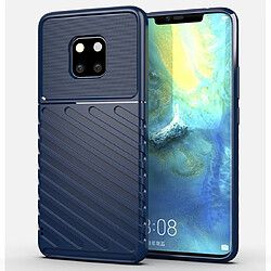 Wewoo Coque Souple Pour Housse en TPU antichoc Thunderbolt Huawei Mate 20 Pro bleu foncé