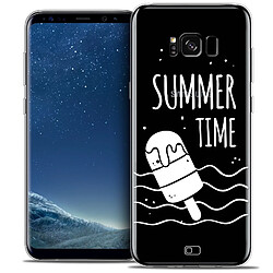 Caseink Coque Housse Etui Samsung Galaxy S8+/ Plus (G955) [Crystal Gel HD Collection Summer Design Summer Time - Souple - Ultra Fin - Imprimé en France]