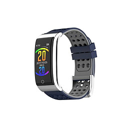 YP Select 0.96 pouces Écran couleur Pression artérielle Moniteur de fréquence cardiaque Sport Bluetooth Montre-bracelet intelligente-Gris