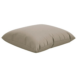 Acheter vidaXL Coussins de canapé lot de 4 taupe 50x50 cm tissu