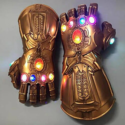 Universal Infinity Hand Light Gants Super Hero Roleplay Gants LED Enfants Adultes Costumes de Carnaval Accessoires d'Halloween | Accessoires de costumes pour garçons(Or)