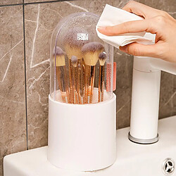 Avis Universal Boîte de rangement brosse à maquillage organisateur brosse à maquillage seau crayon à sourcils boîte en plastique imperméable contenant des perles