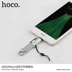 HOCO adaptateur OTG Micro - USB UA10 pearl nickel pas cher