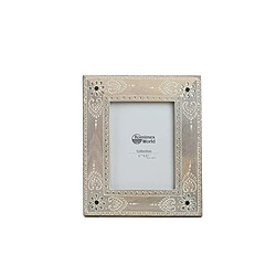 Cadre photo Romimex Marron Bois de manguier 15 x 20 x 2 cm