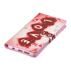 Avis Wewoo étuis en cuir Coque Housse Etui à rabat horizontal Love Pattern pour Galaxy S10 +, avec porte-cartes et emplacements pour cartes