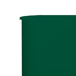 Avis vidaXL Paravent 5 panneaux Tissu 600 x 80 cm Vert