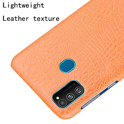 Acheter Wewoo Coque Rigide Pour Galaxy M30s Crocodile antichoc Texture PC + Etui PU Orange