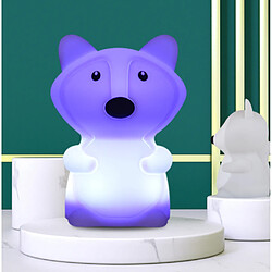 Universal Lampe de renard USB dessin animé silicone RGB LED lumière de nuit pour les enfants enfants bébés cadeaux | LED lumière de nuit