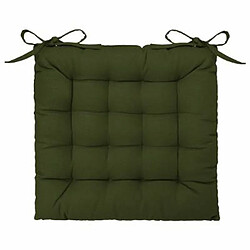 Coussin de Chaise Loria 38x38cm Vert Kaki