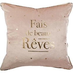 Coussin Déco Rêves 40x40cm Rose