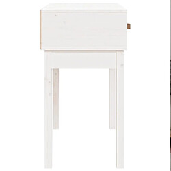 Acheter vidaXL Table console Blanc 76,5x40x75 cm Bois massif de pin